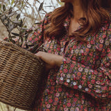 'Begonia' Liberty Fabrics Stand Collar Blouse