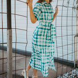 Vestido con cuello escalonado 'Pavillion' de Liberty Fabrics