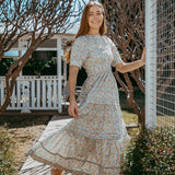 Ditsy Floral Maxi Dress 100% Cotton