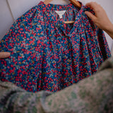 Wiltshire 3/4 Sleeved Cotton Blouse/Shirt by Liberty Fabrics