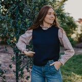 Navy Cotton Vest