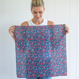 Liberty Fabrics Cotton Scarf -Poppy & Daisy