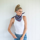 Liberty Fabrics Cotton Scarf -Poppy & Daisy
