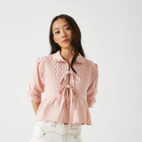 Heidi Blouse Denim Pink
