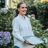 Birchwood Tray Navy Gingham