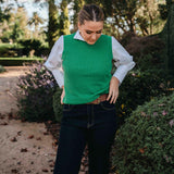 Green 100% Cotton Vest