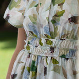Close up - floral cotton print dress