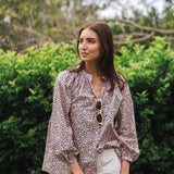 Blusa de tela Liberty 'Luana Farr'