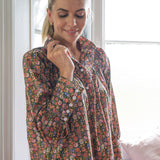 'Begonia' Liberty Fabrics Stand Collar Blouse