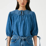 Clio Top Vintage Blue