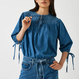 Clio Top Vintage Blue