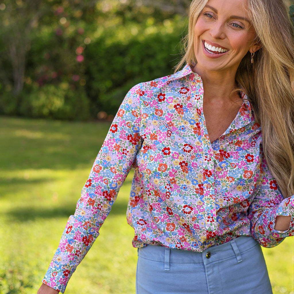 Maeve Morley Hills Liberty print shirt