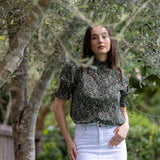 'Marguerite' Liberty Fabrics Frill Collared Blouse