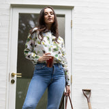 Forever Floral Collared Linen Blouse