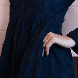 Vestido largo negro 100% algodón