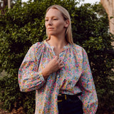 Poppy and Daisy V – Neon Liberty Fabrics 100% Cotton Blouse/Shirt