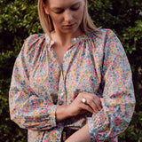 Poppy and Daisy V – Neon Liberty Fabrics 100% Cotton Blouse/Shirt