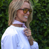 Natalie – White Cotton Shirt with lace trim