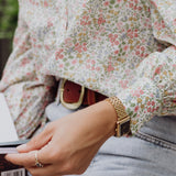Blusa con cuello Peter Pan de Liberty Fabrics 'Lilibet'