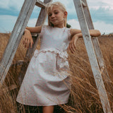 Betsy Pink Dress made with Liberty Fabrics