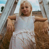 Betsy Pink Dress made with Liberty Fabrics