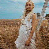 Betsy Pink Dress made with Liberty Fabrics