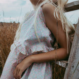 Betsy Pink Dress made with Liberty Fabrics