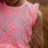 Neon Gingham Dress