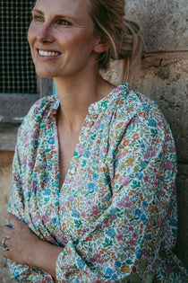 Emma Amelia Blouse, Liberty Fabric – detail