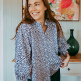 Periwinkle Liberty Fabrics 100% Cotton Blouse/Shirt