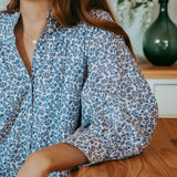 Periwinkle Liberty Fabrics 100% Cotton Blouse/Shirt