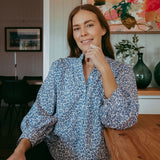 Periwinkle Liberty Fabrics 100% Cotton Blouse/Shirt