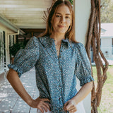 'Meera' made with Liberty Fabrics Peter Pan Collared Blouse