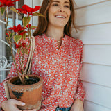 Lizzy by Liberty Fabrics Smocked Cotton Shirt/Blouse