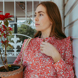 Lizzy by Liberty Fabrics Smocked Cotton Shirt/Blouse