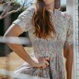 Ditsy Floral Maxi Dress 100% Cotton