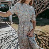 Ditsy Floral Maxi Dress 100% Cotton