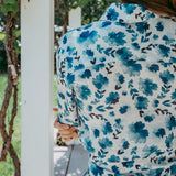 Bluebell Floral Linen Shirt Dress