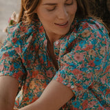 Blusa/camisa de manga corta con estampado 'Meadow Song' y 'Liberty'