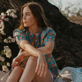 Blusa/camisa de manga corta con estampado 'Meadow Song' y 'Liberty'