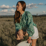 Blusa/camisa de algodón 100 % de Liberty of London 'Sambourne C'