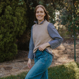 Taupe Cotton Vest