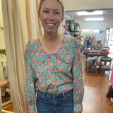 Chelsea Collar made with 'Meadow Song' by Liberty Fabrics