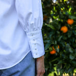 Iris cotton blouse, cuff detail