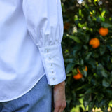 Iris cotton blouse, cuff detail