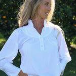 Iris cotton blouse, front view