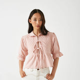 Heidi Blouse Denim Pink