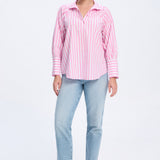 Pippa Shirt Pink Striped Cotton
