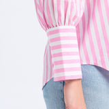 Pippa Shirt Pink Striped Cotton