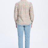Adelaide Floral White Lace Trim Cotton Blouse